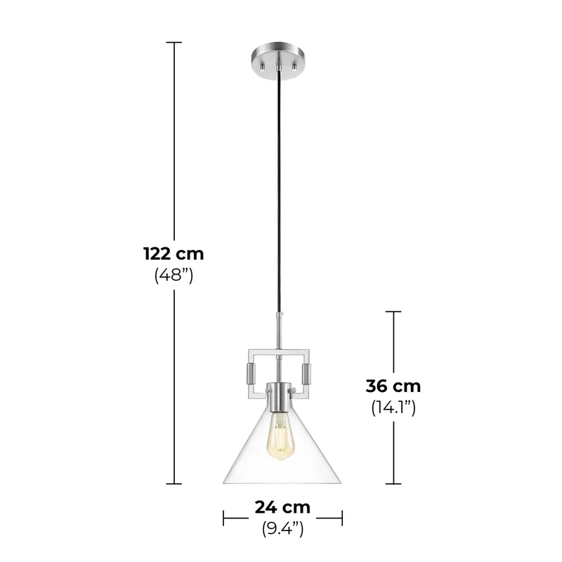 OVE - Luminaire Suspendu à 1 Ampoule Georgia
