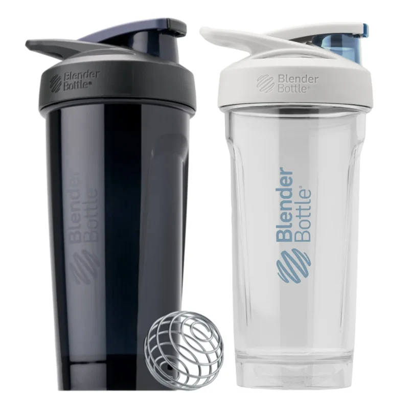 BLENDER BOTTLE - Paquet de 2 Tasses de Shaker en Plastique Tritan Strada