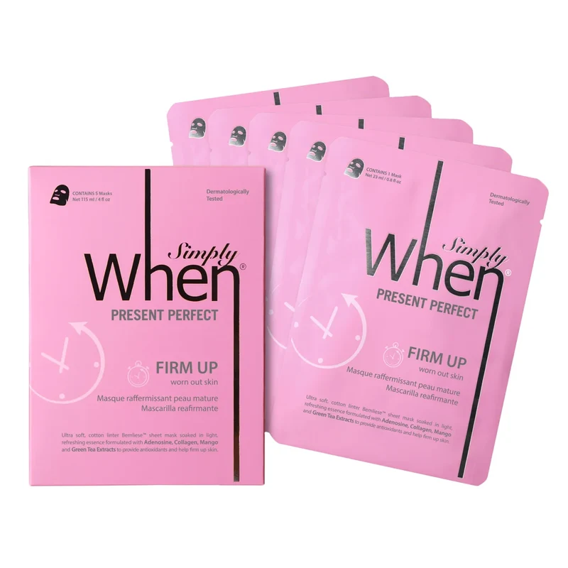 SIMPLY WHEN - Paquet de 5 Masques Raffermissant Peau Mature Present Perfect