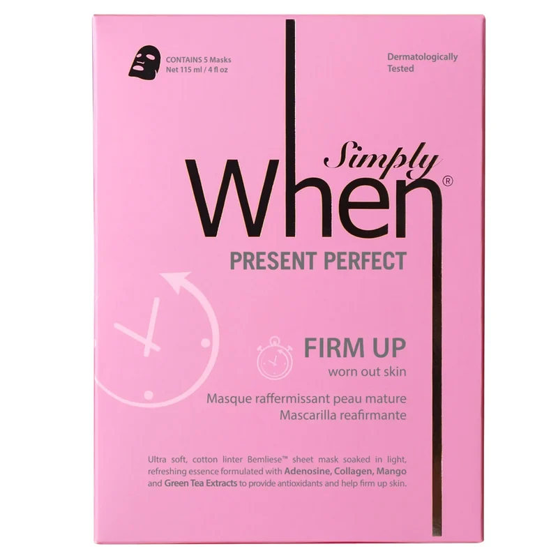 SIMPLY WHEN - Paquet de 5 Masques Raffermissant Peau Mature Present Perfect