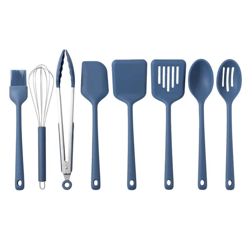 CORE KITCHEN - Ensemble de 8 Outils de Cuisine en Silicone