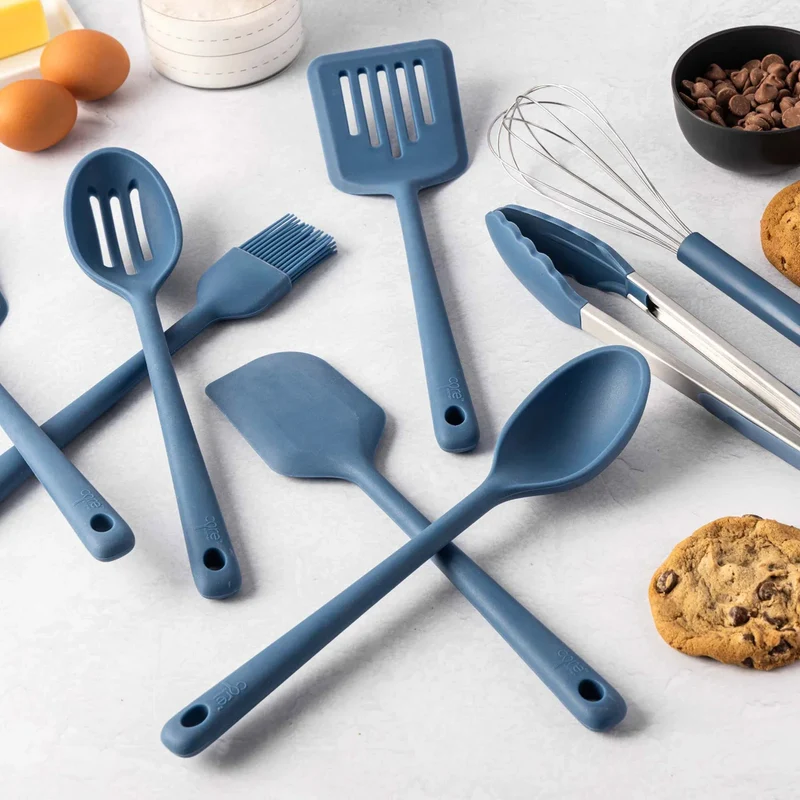 CORE KITCHEN - Ensemble de 8 Outils de Cuisine en Silicone