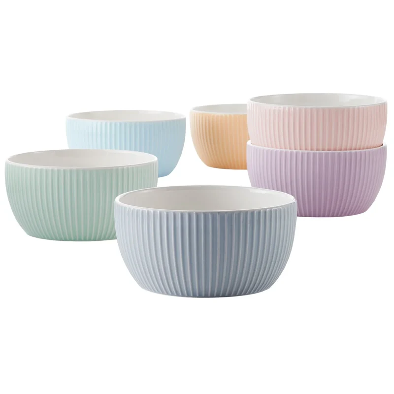 MAISON NEUVE - Ensemble de 6 Bols en Porcelaine Taylor