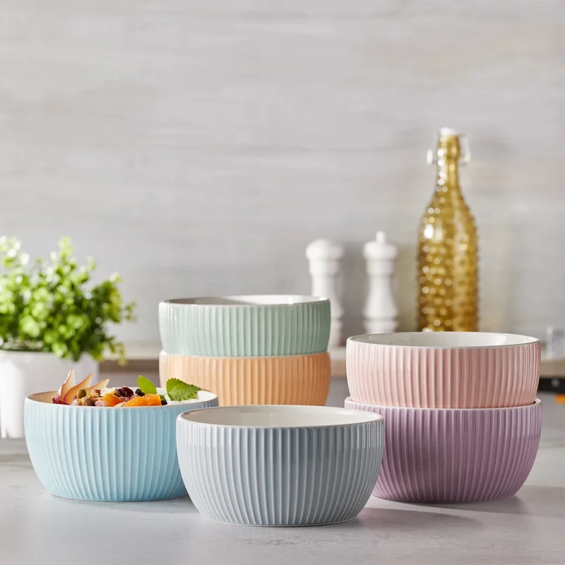 MAISON NEUVE - Ensemble de 6 Bols en Porcelaine Taylor