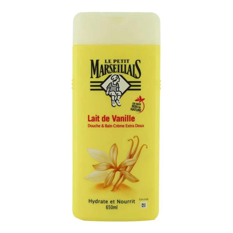 Crème de douche et bain au lait de vanille