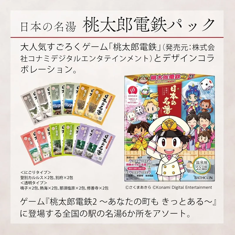 Momotaro Dentetsu Japanese Hot Spring Medicated Bath Salts