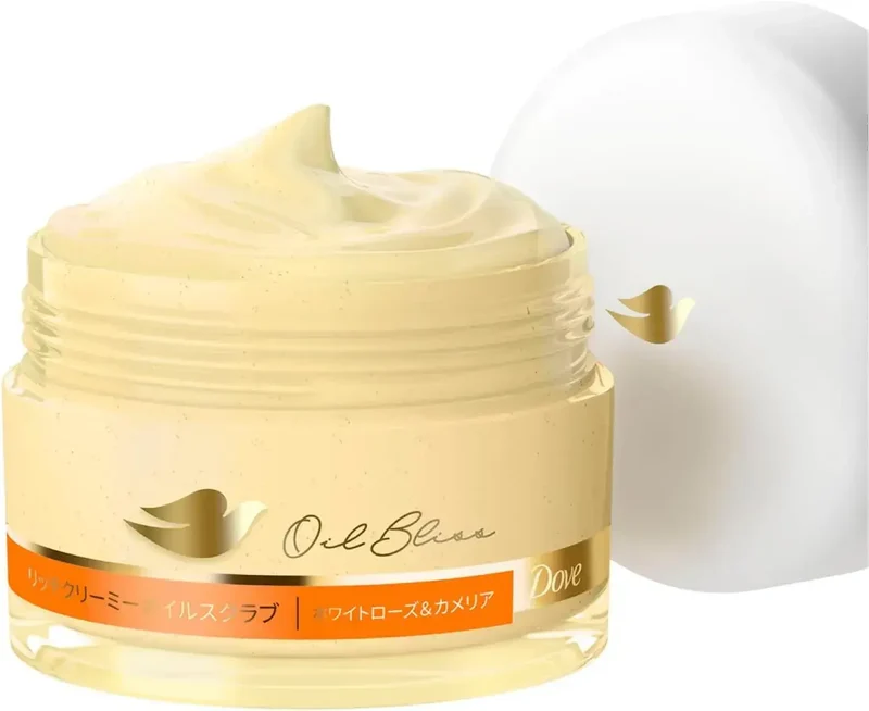 Dove Rich Creamy Oil Body Scrub White Rose Camellia 200g
