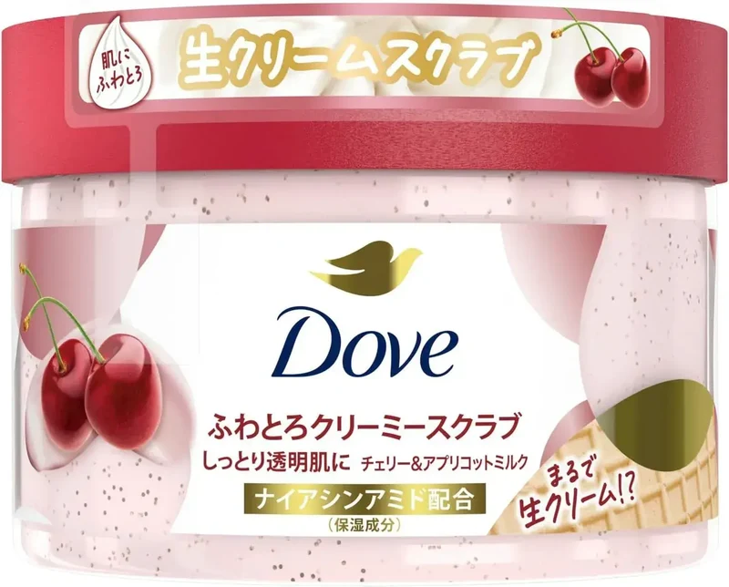 Dove Rich Creamy Oil Body Scrub White Rose Camellia 200g