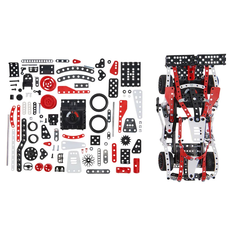 MECCANO - Ensemble de Construction 27-en-1 Supercar Motorisé STEM 22202