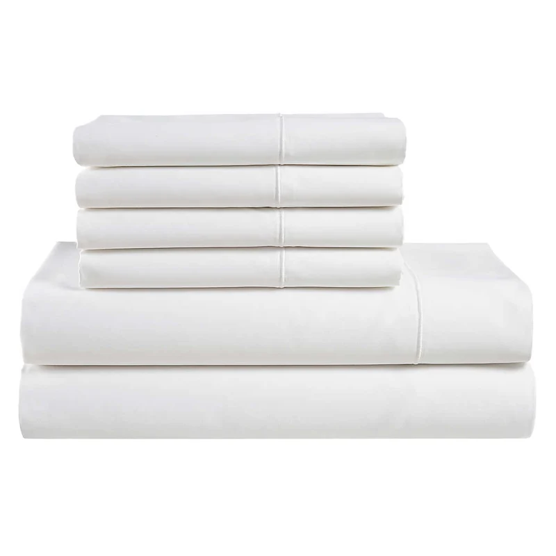 HOTEL SIGNATURE SATEEN - Ensemble de Draps 6 Pièces