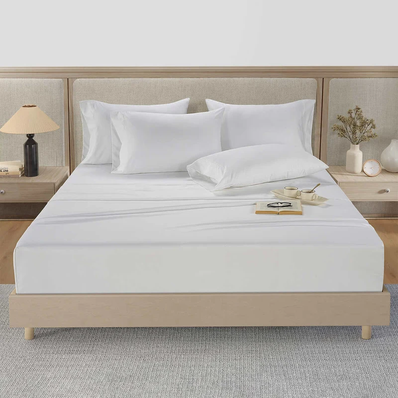 HOTEL SIGNATURE SATEEN - Ensemble de Draps 6 Pièces