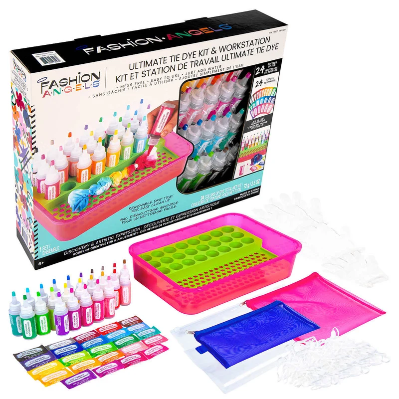 FASHION ANGELS - Kit et Station de Travail Ultime Tie Dye