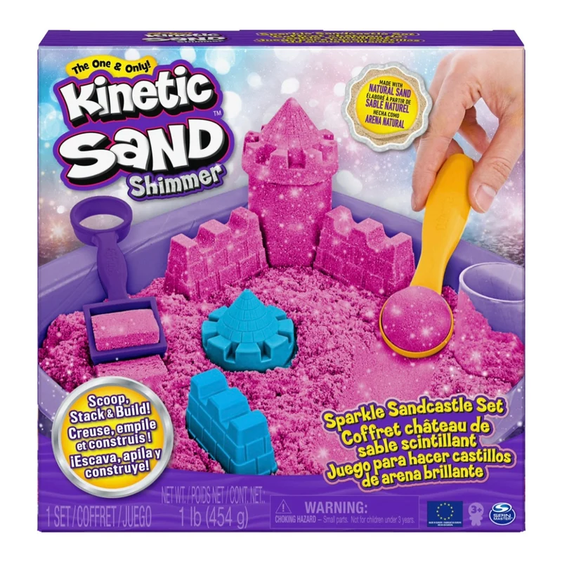 KINETIC SAND - Coffret Château de Sable Scintillant