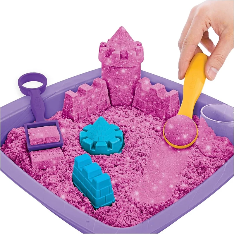 KINETIC SAND - Coffret Château de Sable Scintillant