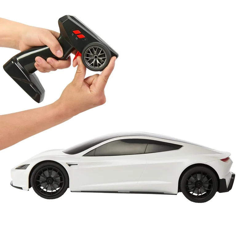 HOT WHEELS - Voiture Électrique Tesla Roadster avec Télécommande