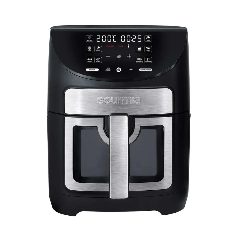 GOURMIA - Friteuse à Air Chaud Numérique de 6,7 L avec Fenêtre