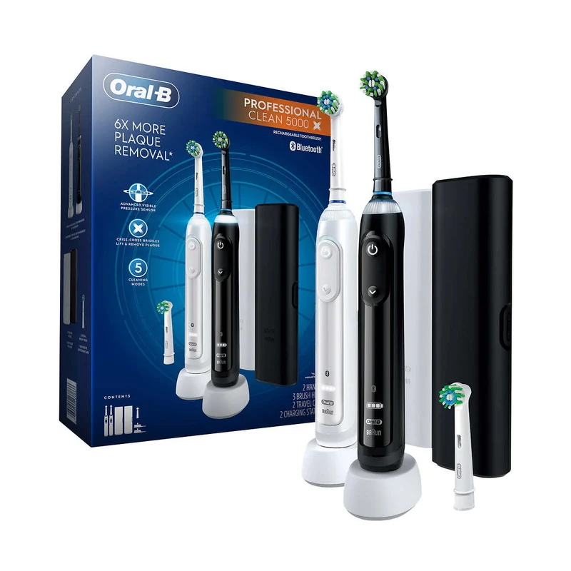 ORAL B - Ensemble de 2 Brosses à Dents Électriques