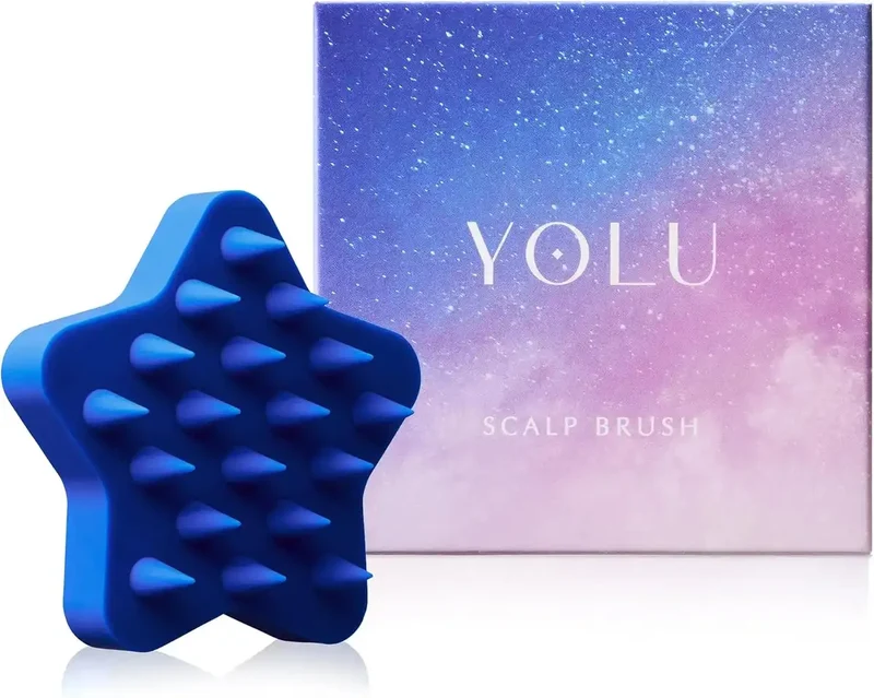 Yolu Scalp Brush Shampoo Brush with Soft Silicone Bristles Massage