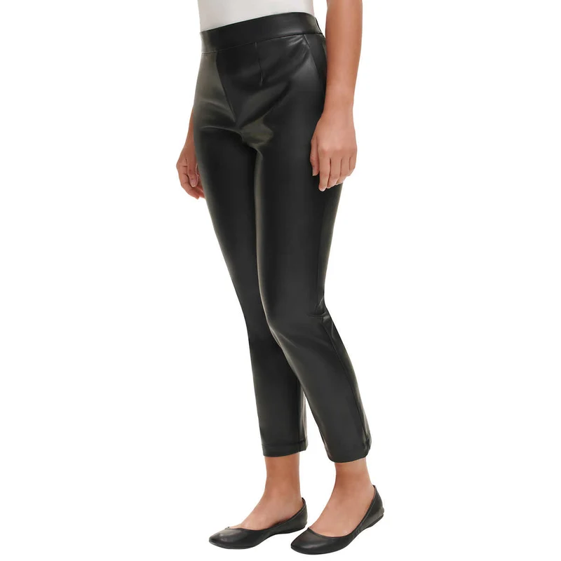 DKNY - Pantalon en Similicuir pour Femme
