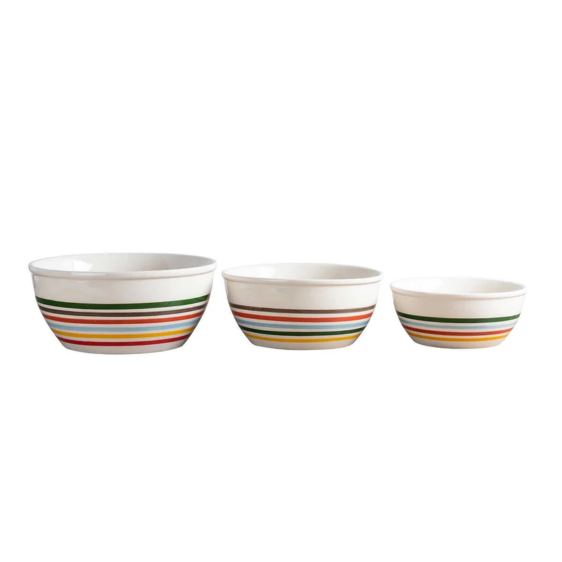 STRIPED - Ensemble de 3 Bols de Service