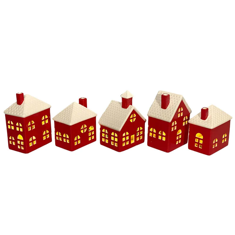 Village en Céramique de 5 Pièces