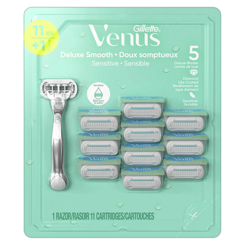 GILLETTE VENUS - Rasoir et Lames Doux Somptueux Sensible pour Femme