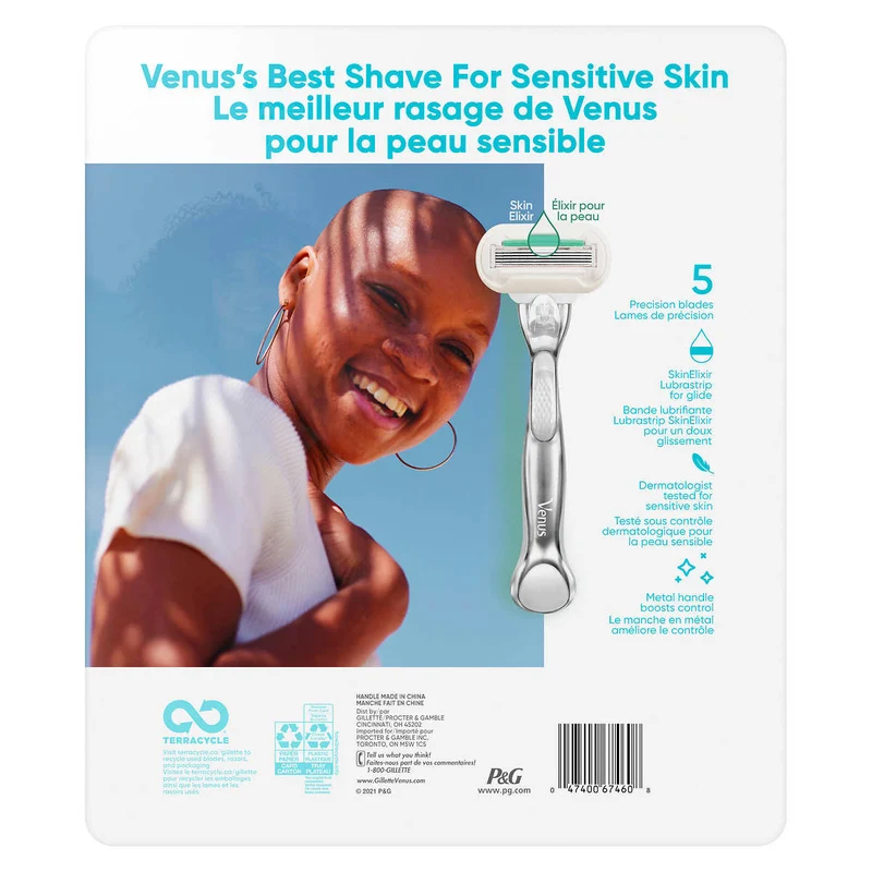 GILLETTE VENUS - Rasoir et Lames Doux Somptueux Sensible pour Femme