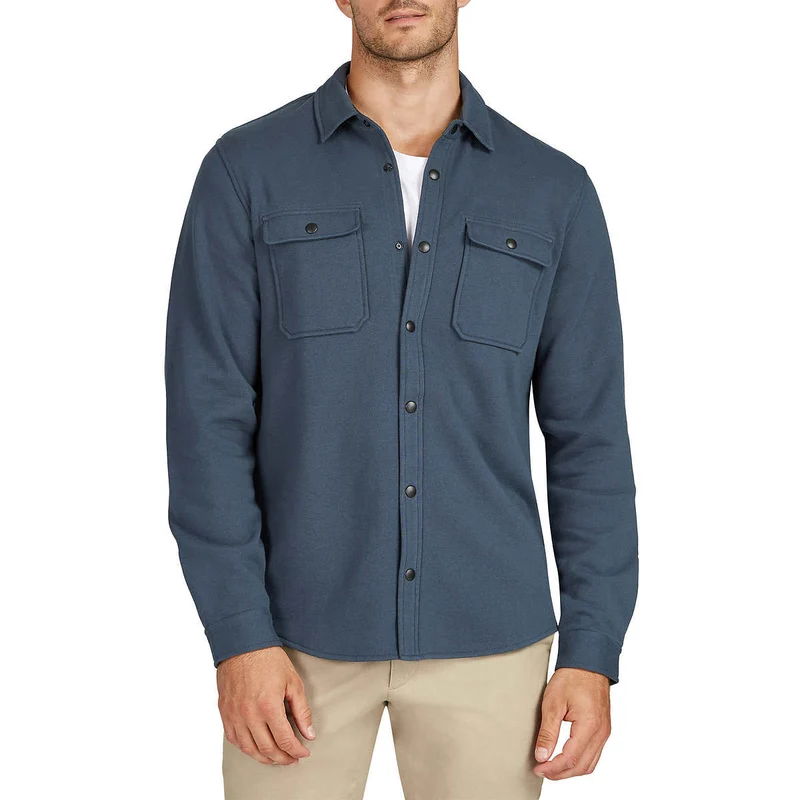 FRANK BY FRANK AND OAK – Veste Chemise en Tricot Lourd pour Homme