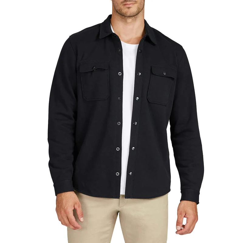 FRANK BY FRANK AND OAK – Veste Chemise en Tricot Lourd pour Homme