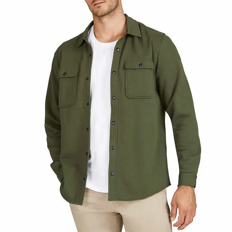 FRANK BY FRANK AND OAK – Veste Chemise en Tricot Lourd pour Homme