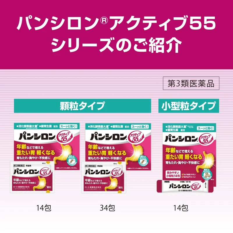 Pansilon Active 55 Granules 34 Packets - [Third-Class OTC Drug]