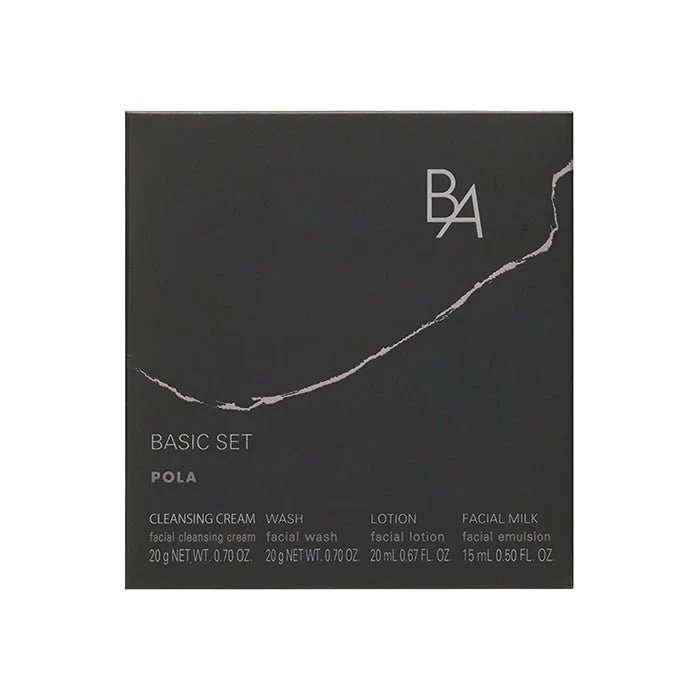 POLA B.A Basic Skincare Set Cleanser Wash Lotion Milk Made in Japan