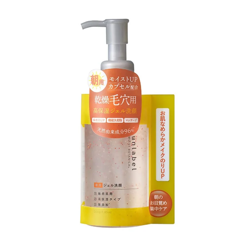 Unlabel Moist Botanical Morning Gel Face Wash 200G for Intensive Pore Care