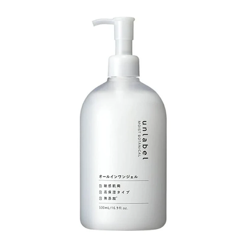 Unlabel Moist Botanical Gel 500Ml Additive-Free for Sensitive Skin -