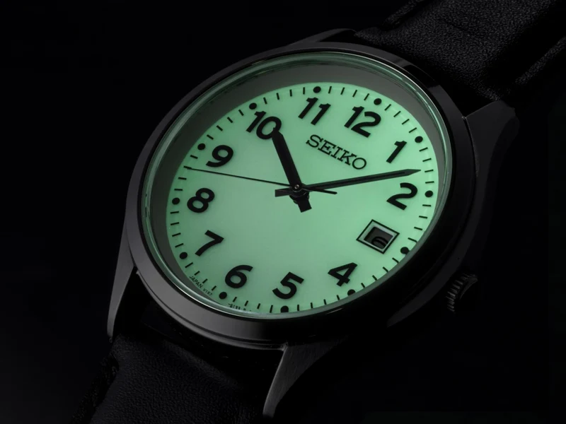 SEIKO Selection Solar Watch Men Full Arabic Dial Black SBPX157