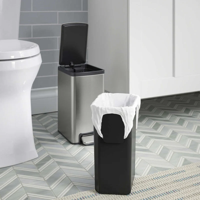 KOHLER - Ensemble de 2 Poubelles en Acier Inoxydable avec Pédale