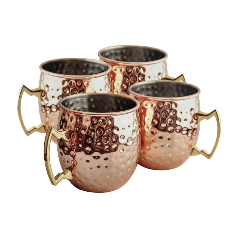 ARTISAN PRODUCTS - Ensemble de 4 Tasses en Cuivre
