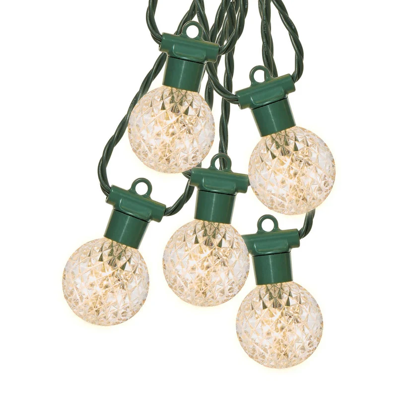 SYLVANIA - Guirlande de 25 Lumières de Noël Globe Grand Format à DEL Blanc Chaud