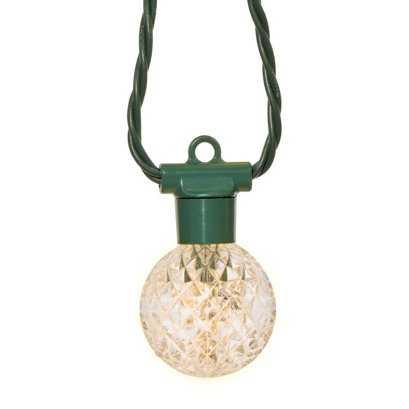 SYLVANIA - Guirlande de 25 Lumières de Noël Globe Grand Format à DEL Blanc Chaud