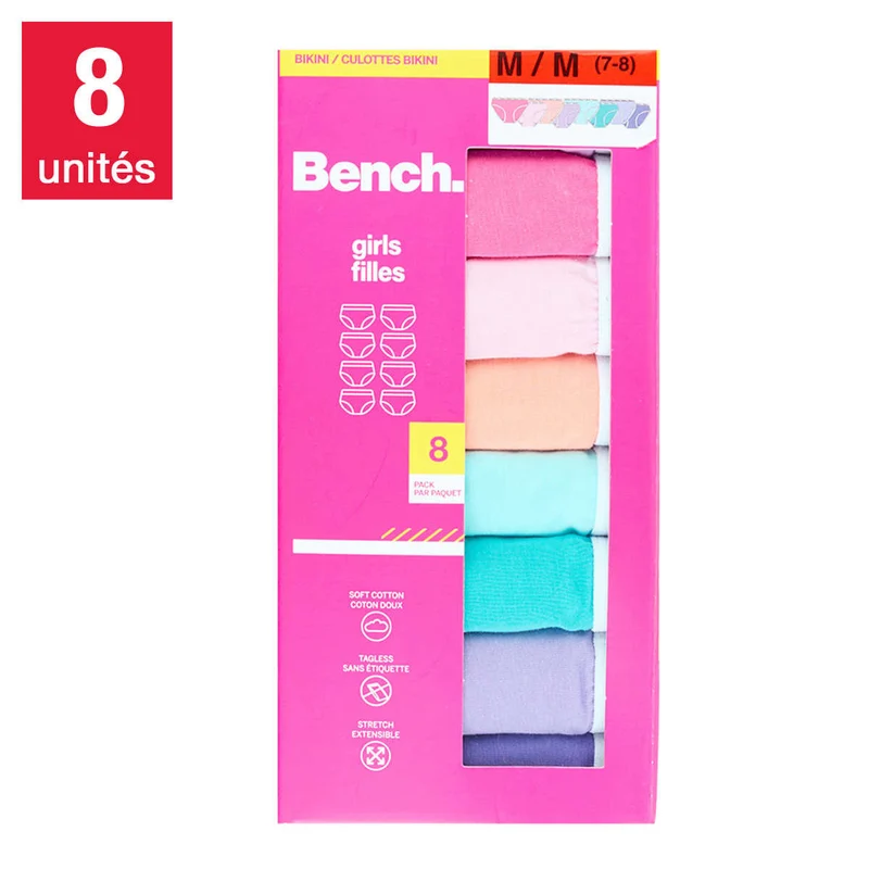 BENCH - Paquet de 8 Culottes Bikini pour Filles