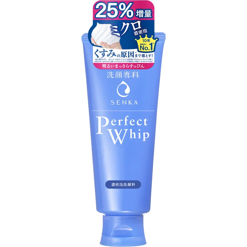 Shiseido Cleansing Senka Perfect Whip 120g - Japanese Facial Cleanser - Cleansing Foam