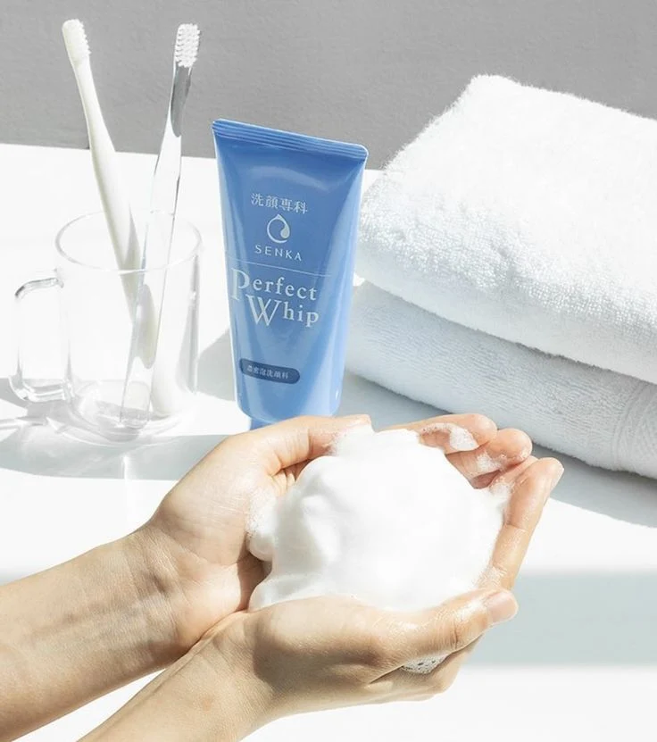 Shiseido Cleansing Senka Perfect Whip 120g - Japanese Facial Cleanser - Cleansing Foam