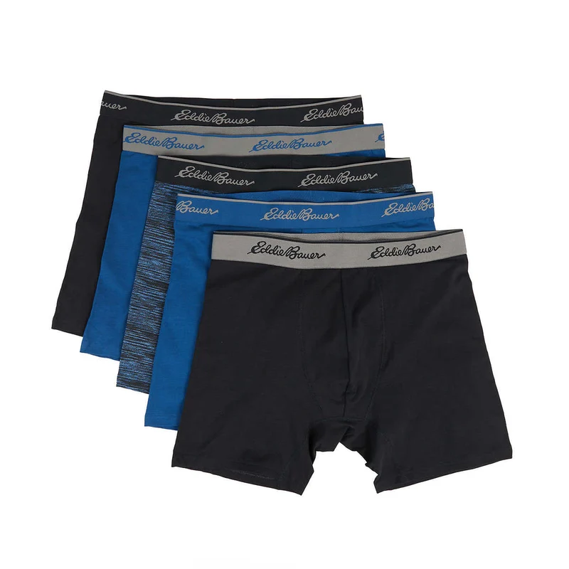 EDDIE BAUER - Paquet de 5 Caleçons Boxeurs pour Homme