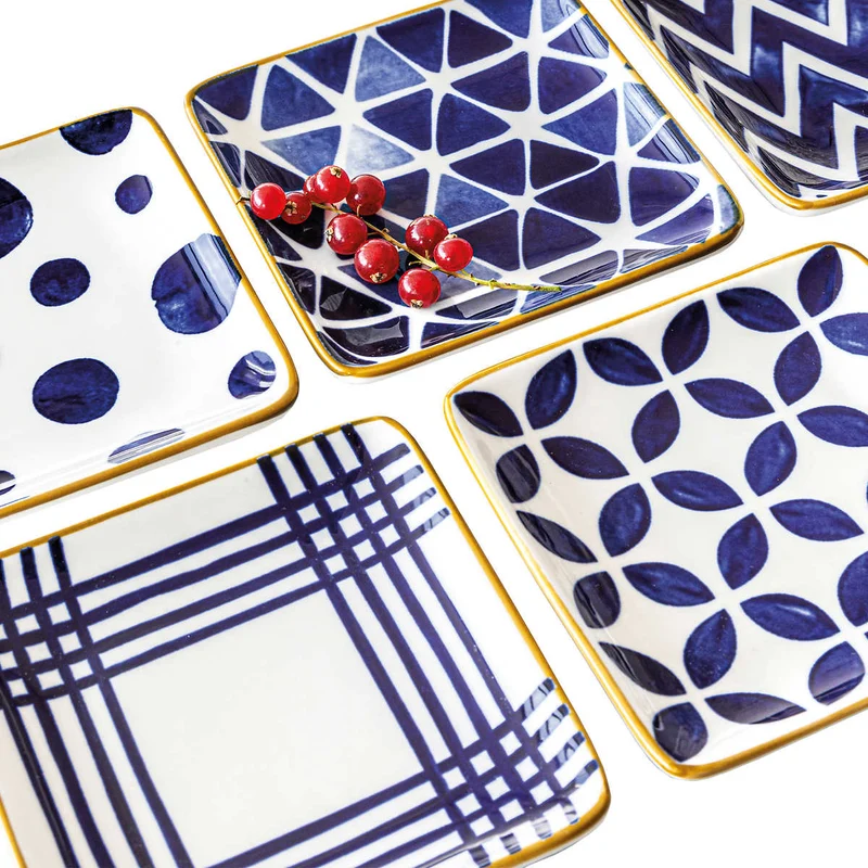 OVER AND BACK - Ensemble de 10 Assiettes à Tapas