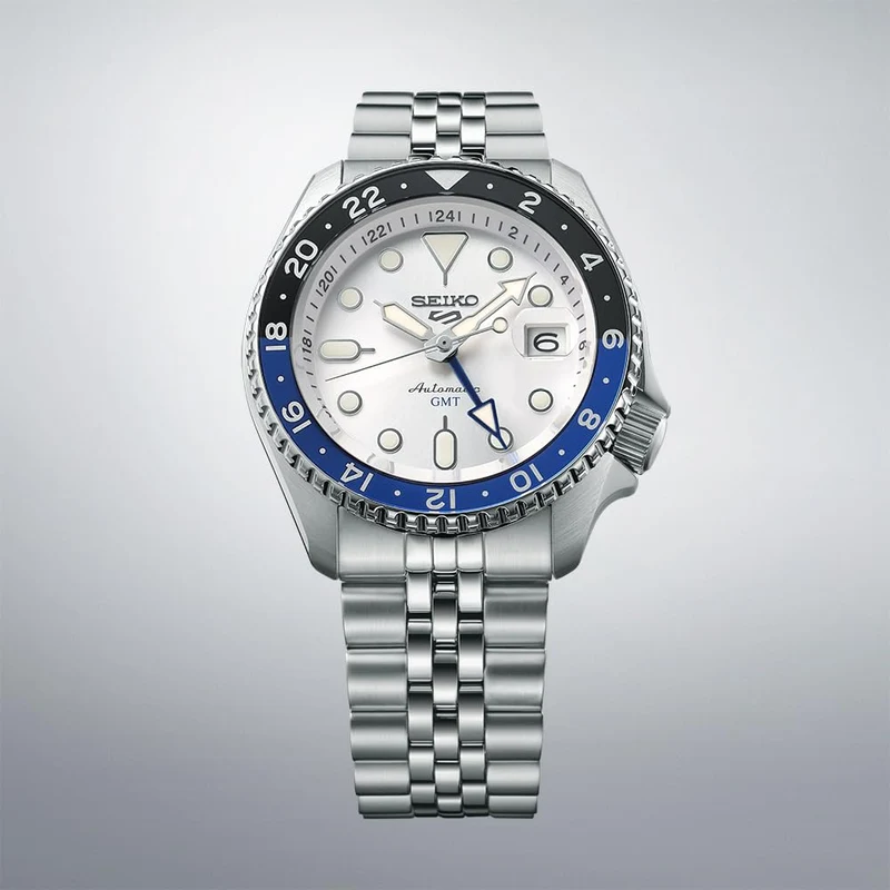 SEIKO 5 Sports SBSC017 Men's SKX GMT Automatic Watch White Dial Made in Japan