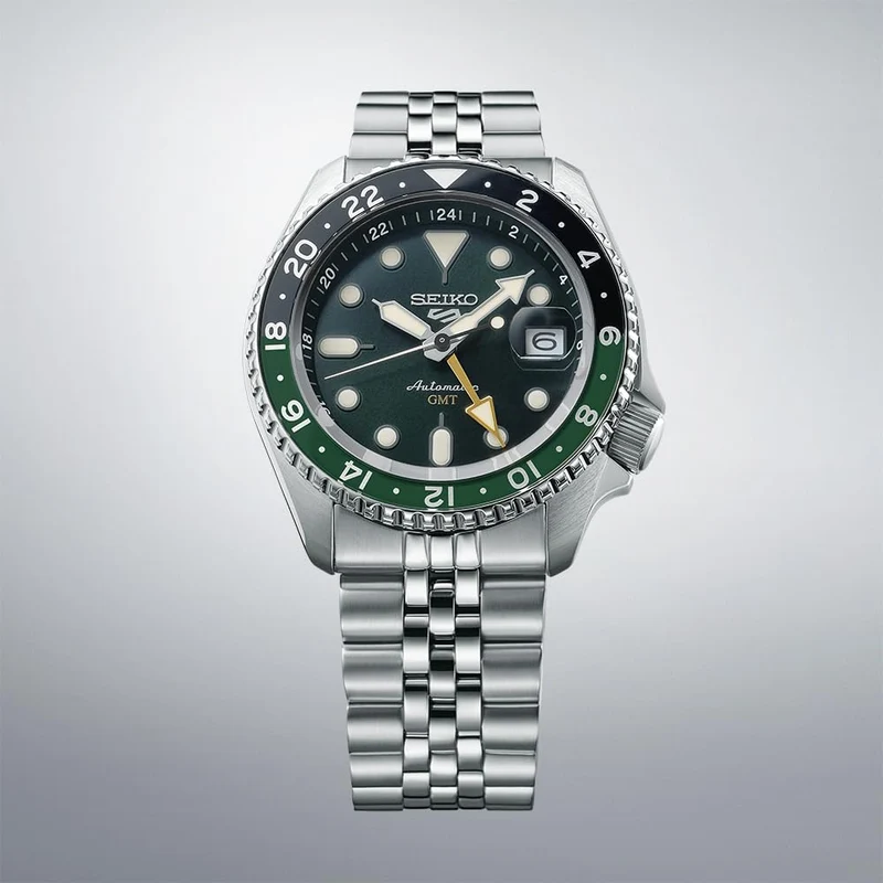 SEIKO 5 Sports SBSC019 Men's Automatic SKX GMT Green Dial Made in Japan