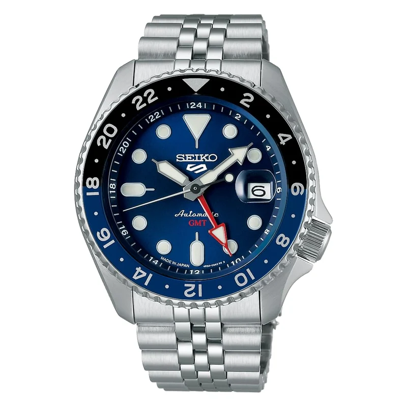 SEIKO 5 Sports SBSC003 Men's Japan Made Mechanical Automatic SKX GMT Blue Dial