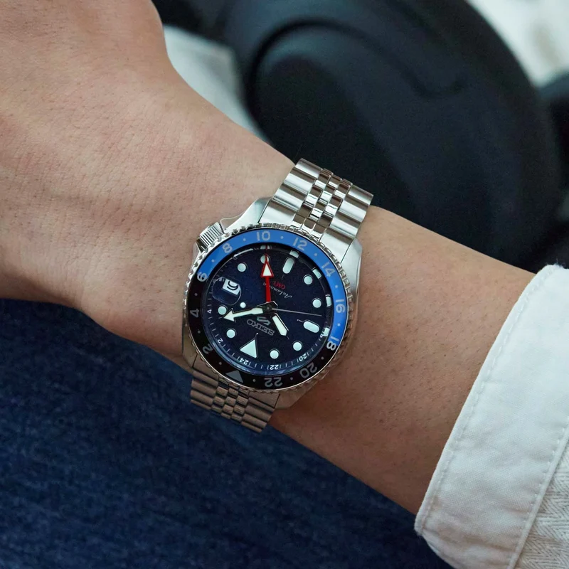 SEIKO 5 Sports SBSC003 Men's Japan Made Mechanical Automatic SKX GMT Blue Dial