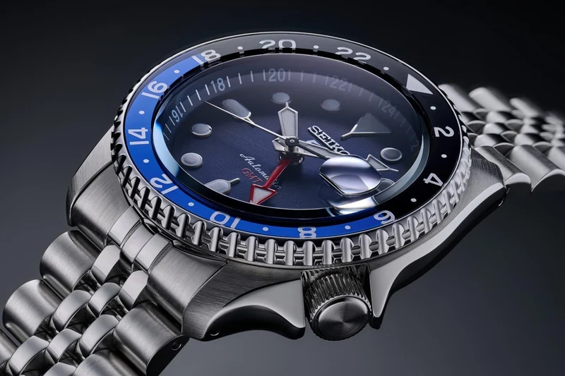 SEIKO 5 Sports SBSC003 Men's Japan Made Mechanical Automatic SKX GMT Blue Dial
