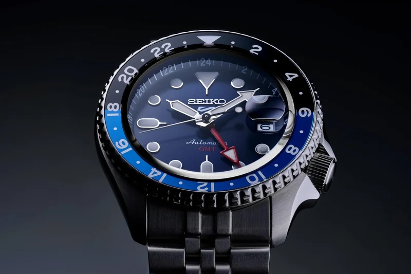 SEIKO 5 Sports SBSC003 Men's Japan Made Mechanical Automatic SKX GMT Blue Dial